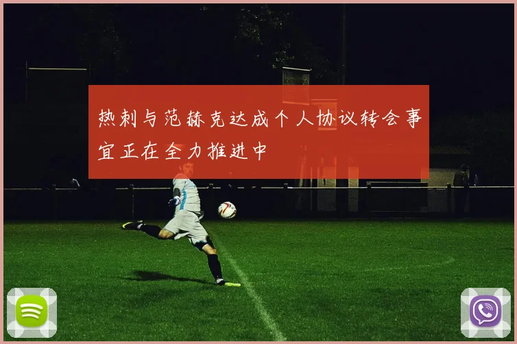 热刺与范赫克达成个人协议转会事宜正在全力推进中
